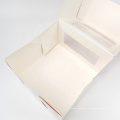 Custom Cake Box  Packaging  Dessert  Macaron Cupcake puff folding Paper cardboard Boxes  with Clear Window